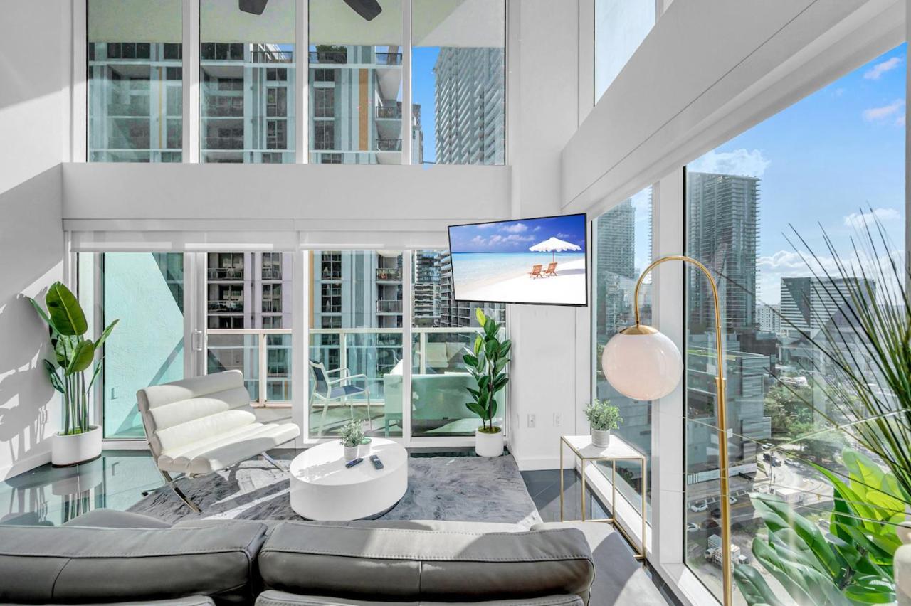 Iconic 2 Bedroom Loft Brickell-Stunning Views Miami Eksteriør billede